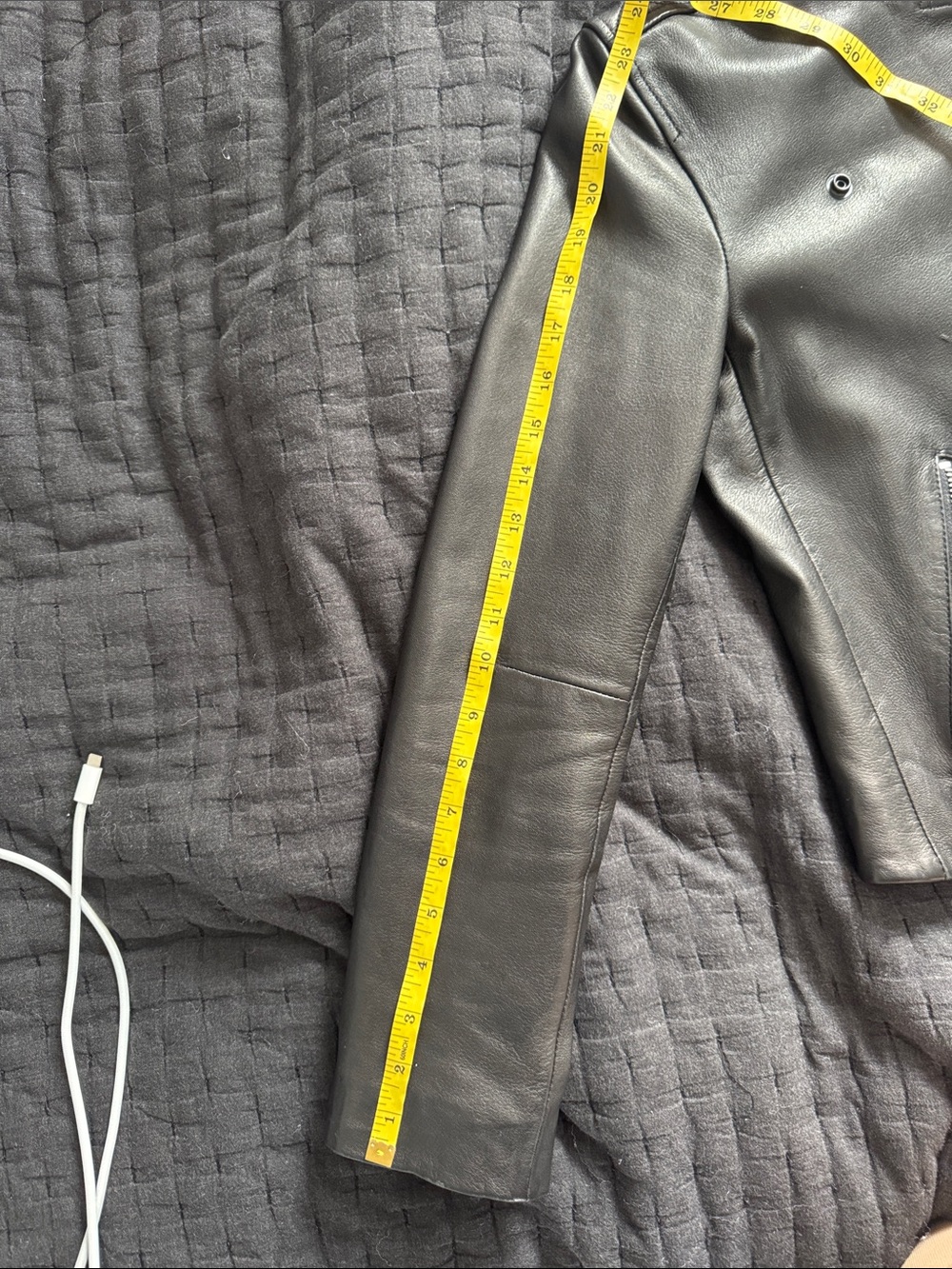ALLSAINTS. NEW Dalby Slim Fit Leather Biker Jacket - Picture 12 of 13